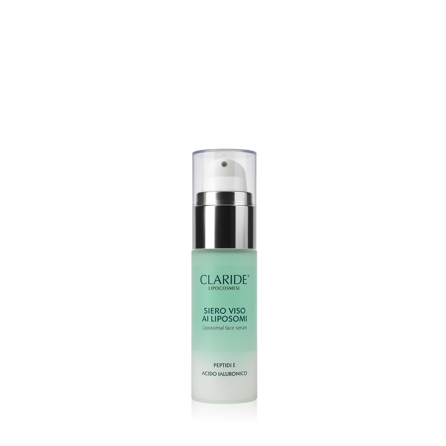 Claride Fitocosmesi flacone con tappo trasparente del Siero Viso ai Liposomi con Peptidi e Acido Ialuronico