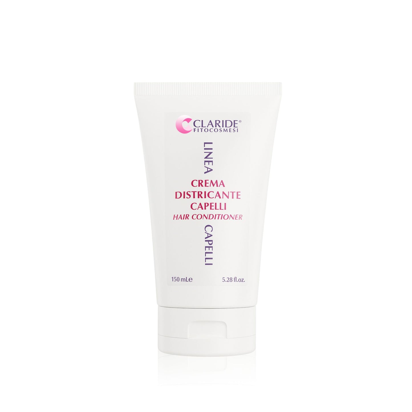 Tubo di Crema Districante per capelli da 150 ml, un balsamo nutriente che elimina i nodi e l'effetto crespo per capelli facili da pettinare.