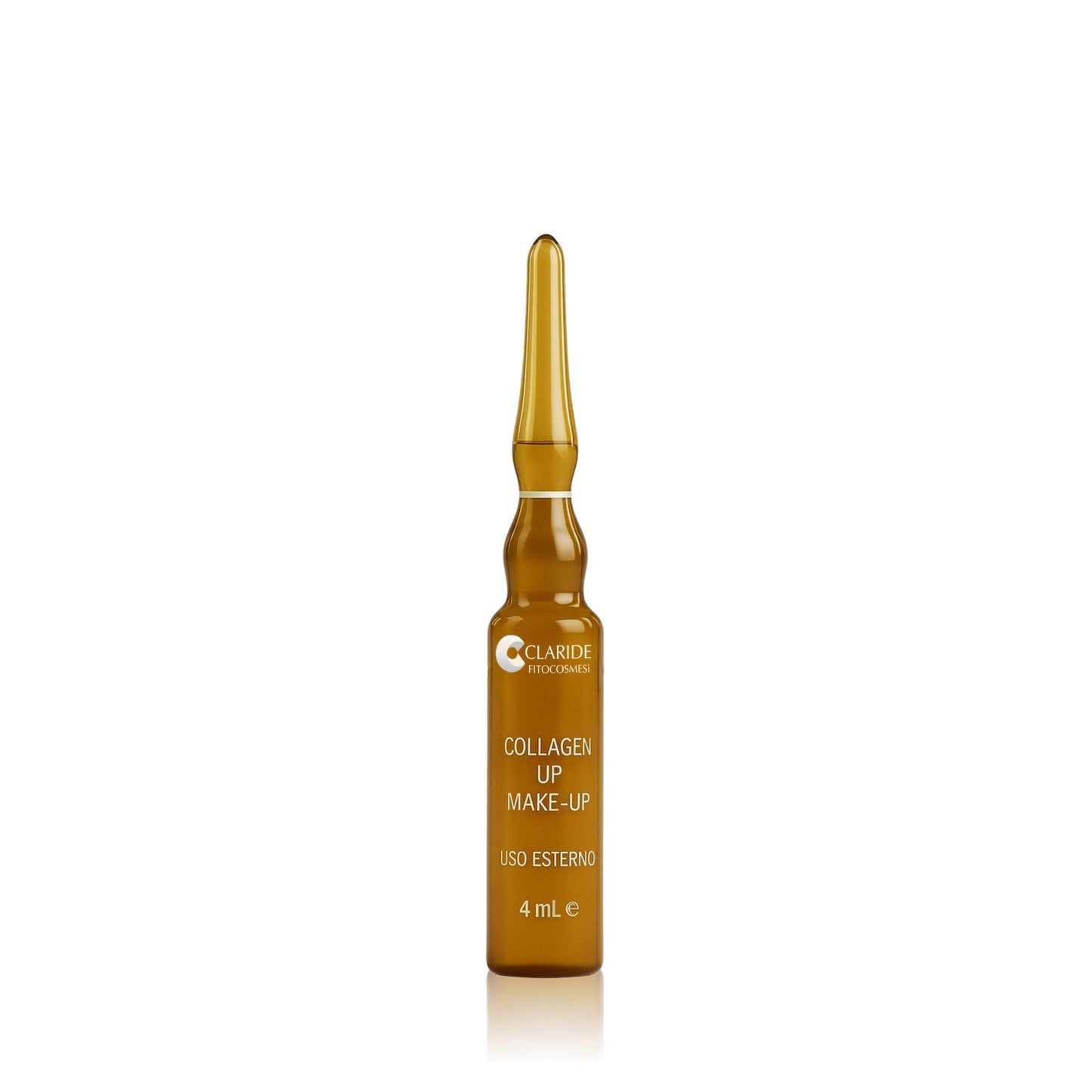 Fiala di vetro ambrato Claride Fitocosmesi Collagen Up Make-Up da 4ml per uso esterno