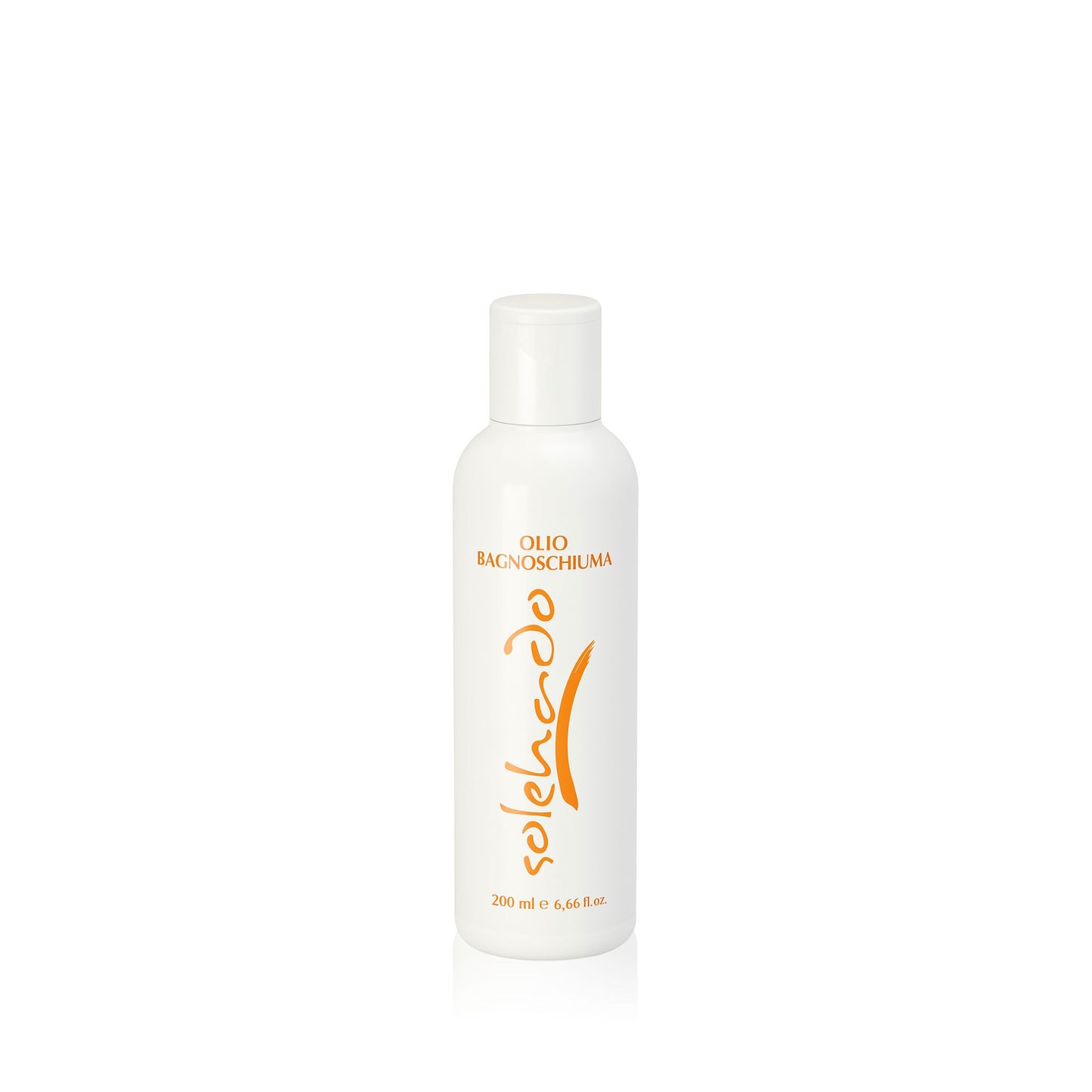 Olio Bagnoschiuma doposole rigenerante Solehado, flacone da 200ml.