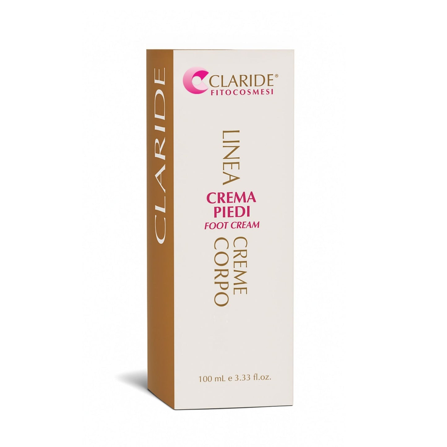 Scatola della Crema Piedi di Claride Fitocosmesi, trattamento idratante e ammorbidente per piedi secchi da 100 ml.