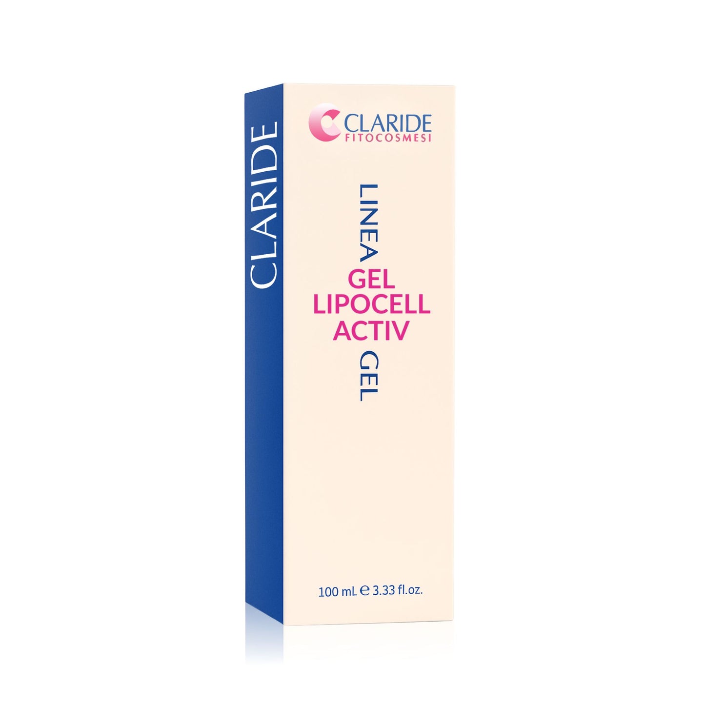 Scatola del Gel Lipocell Activ di Claride Fitocosmesi, trattamento corpo ad azione urto contro cellulite e adiposità localizzate da 100 ml