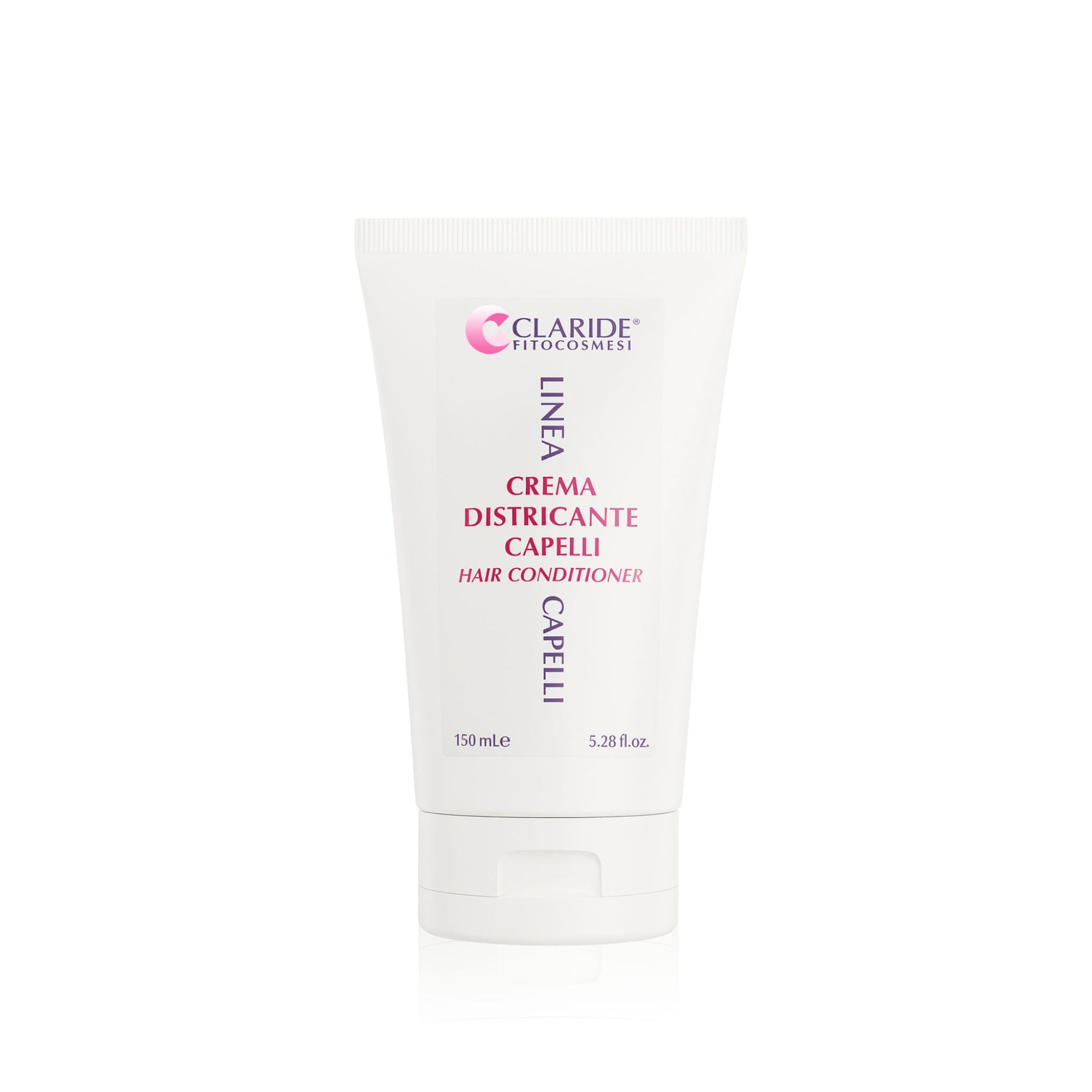 Tubo di Crema Districante per capelli da 150 ml, un balsamo nutriente che elimina i nodi e l'effetto crespo per capelli facili da pettinare.