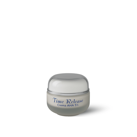 Crema Viso AHA Acidi di Frutta 5% e Vitamina E Antiage Schiarente Rigenerante per tutti i tipi di pelle