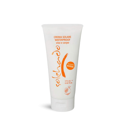 Crema Solare Bassa Protezione Waterproof al Melograno per tutti i tipi di pelle 175 ml