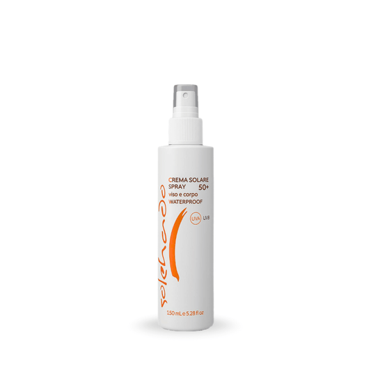 Crema Solare Spray Viso e Corpo SPF 50+ senza profumo per tutte le pelli, 150 mL