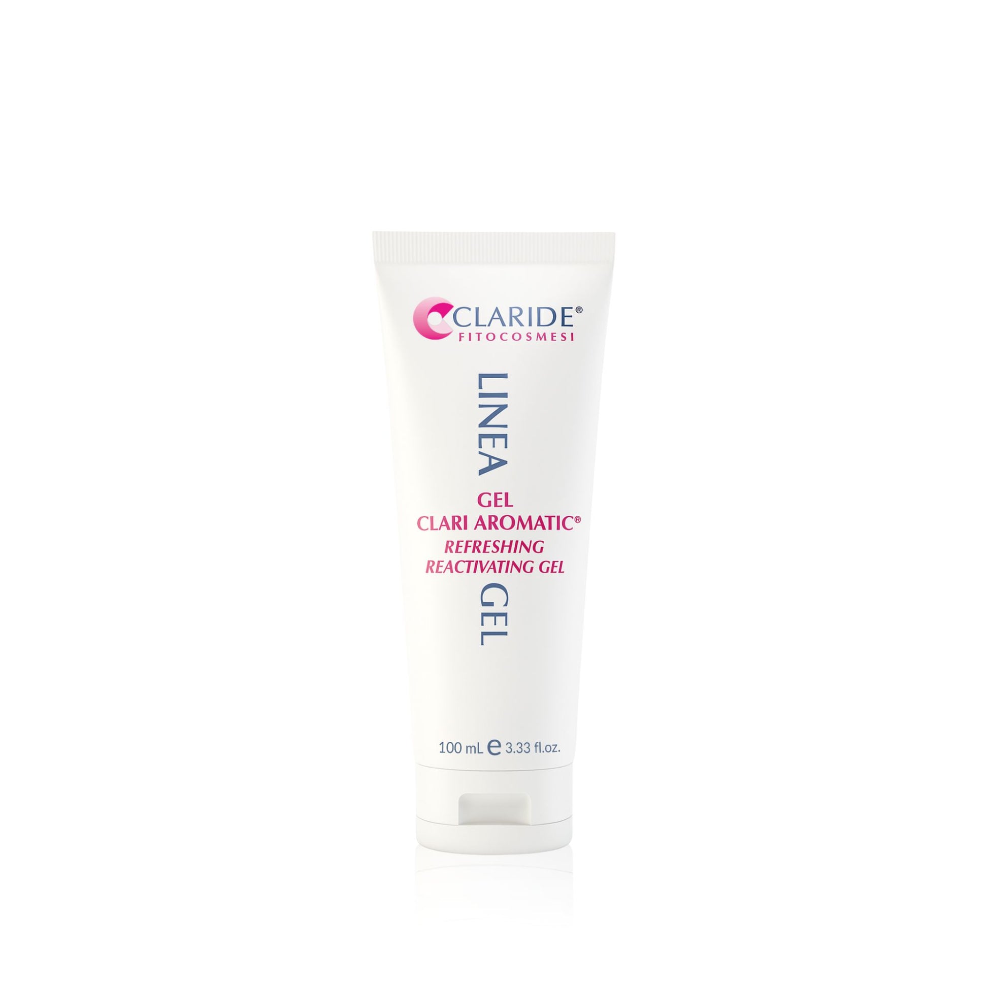 Tubo da 100 ml di Gel Clari Aromatic di Claride Fitocosmesi, con effetto crio sgonfiante al mentolo per riattivare la circolazione di gambe e caviglie.