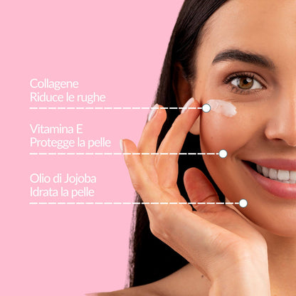 Crema Collagene Antirughe Effetto Lifting con Vitamina E per tutti i tipi di pelle