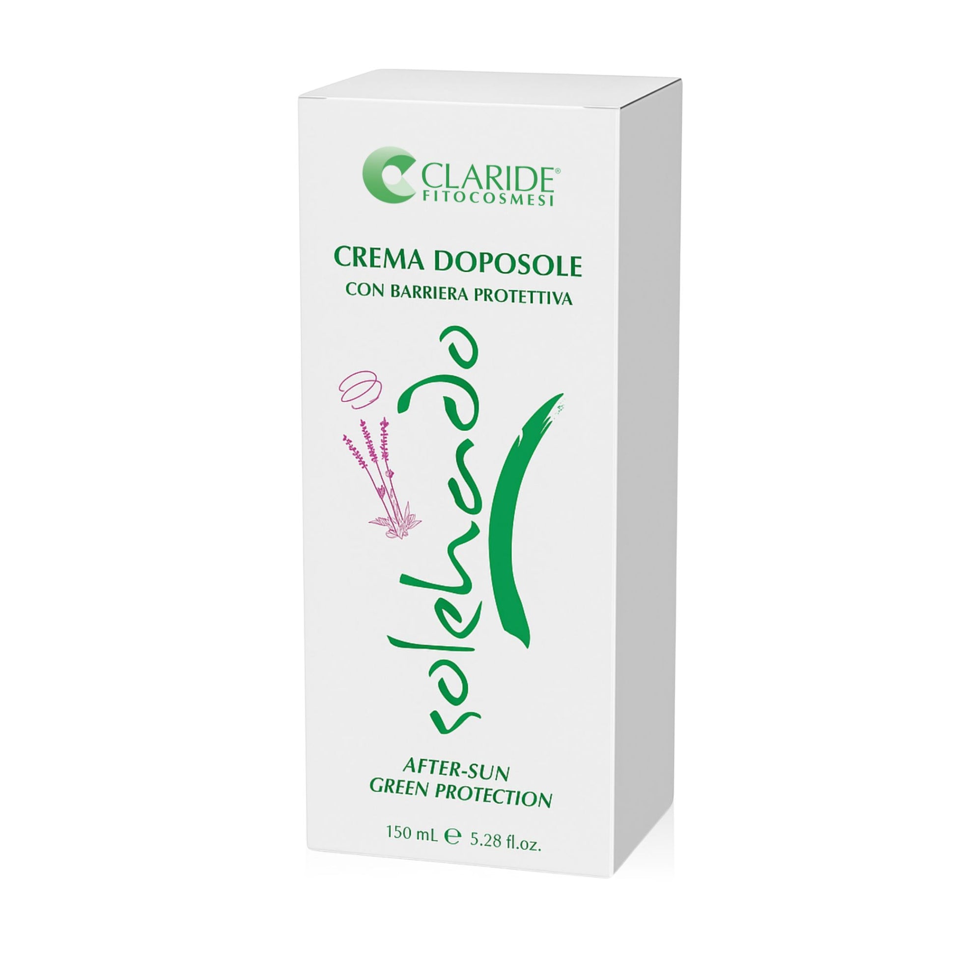 Confezione della crema doposole Solehado di Claride Fitocosmesi