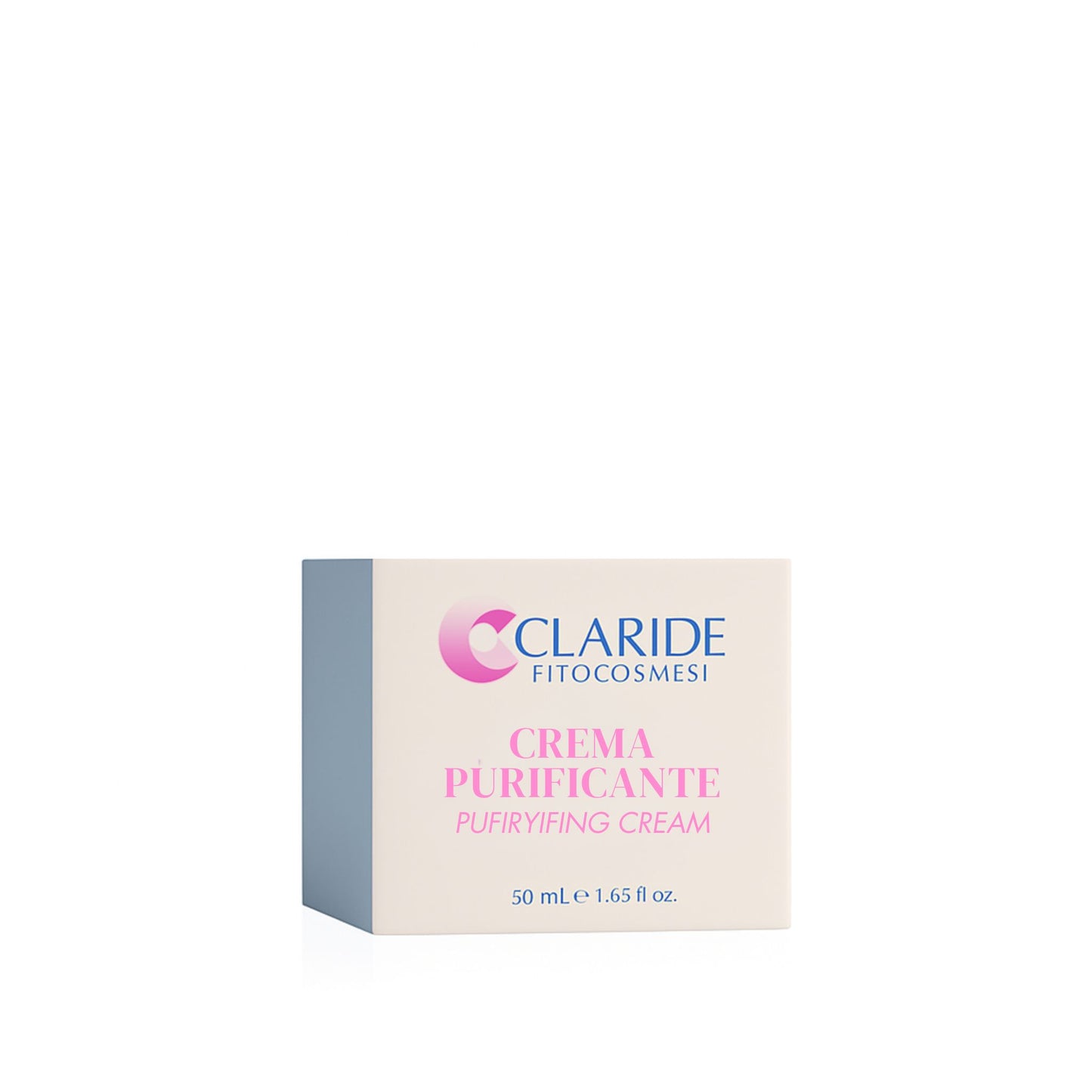 Scatola della crema viso purificante di Claride Fitocosmesi.