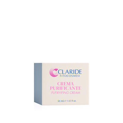 Scatola della crema viso purificante di Claride Fitocosmesi.