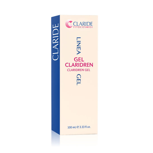 Scatola del Gel Claridren di Claride Fitocosmesi, trattamento drenante rinfrescante per gambe pesanti e gonfie da 100 mL