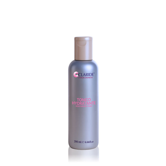 Tonico viso idratante e rinfrescante Claride fitocosmesi da 200 ml, ideale per pelli secche e sensibili.